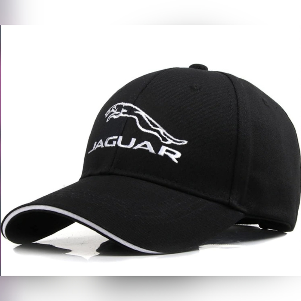 Adjustable Embroidered Baseball Caps Jagvar Logo Racing Motor Hat Fashion Street